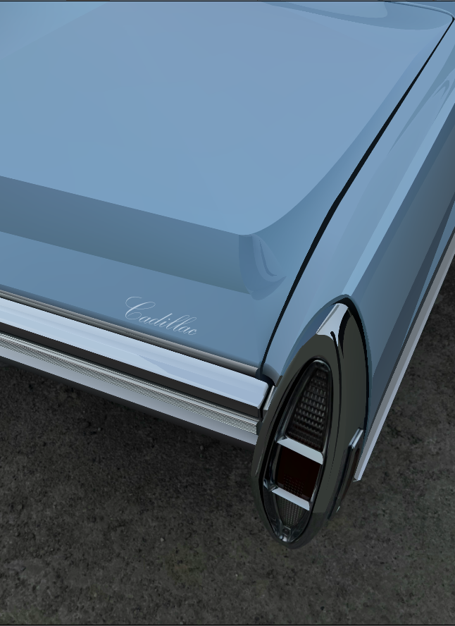 Gradient mesh photorealism — vector rendering of a classic car