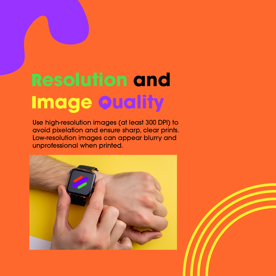 Optimizing Designs for Print — slide 3: image resolution and DPI guidance