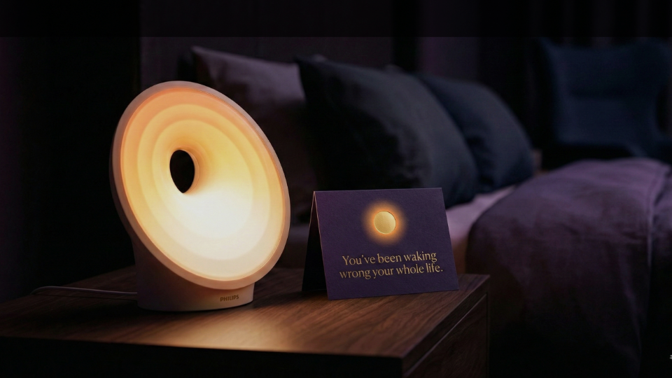 Philips Smart Sleep — bedside product shot of the Philips Sunrise Alarm Clock