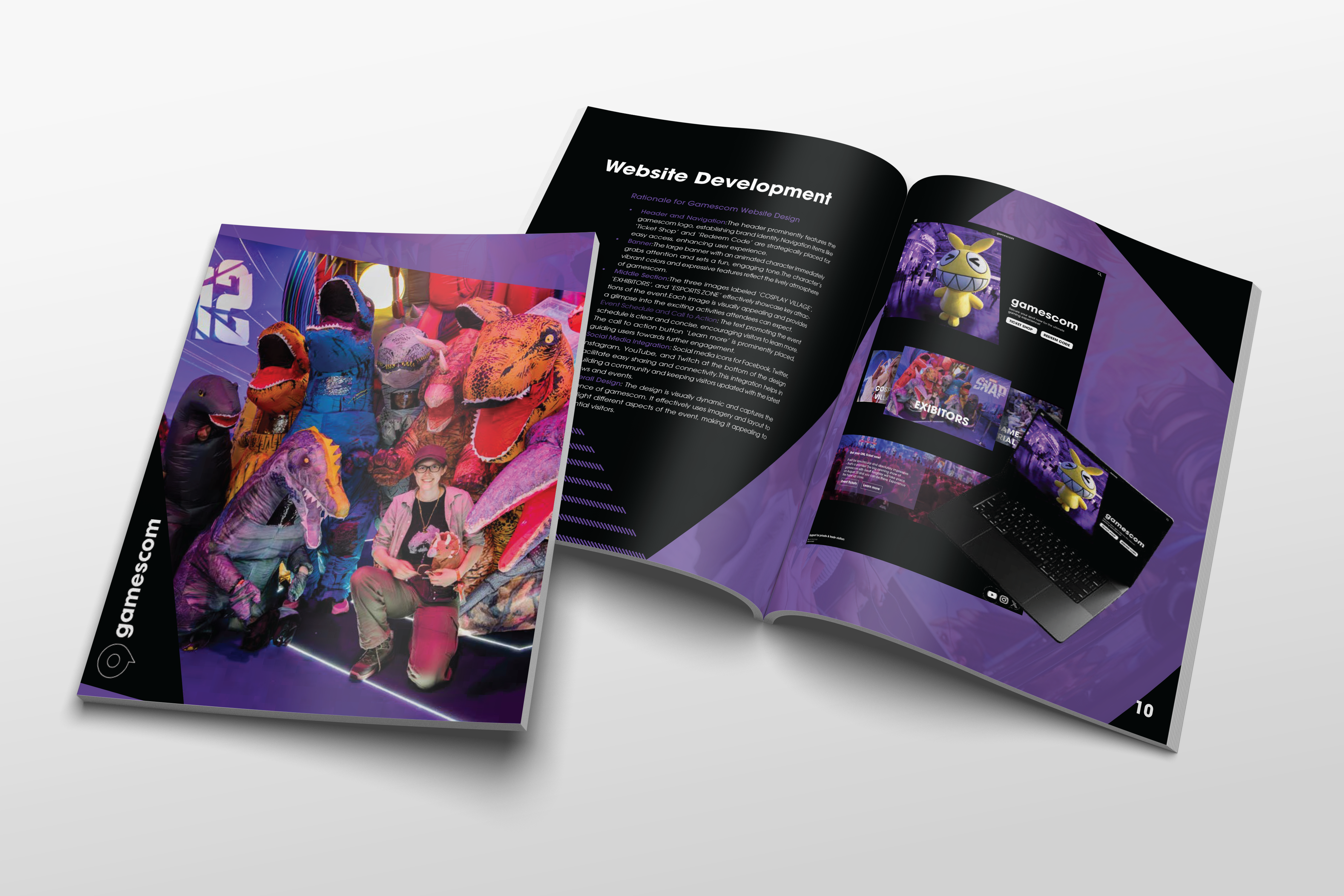 Gamescom event branding — promotional poster mockup