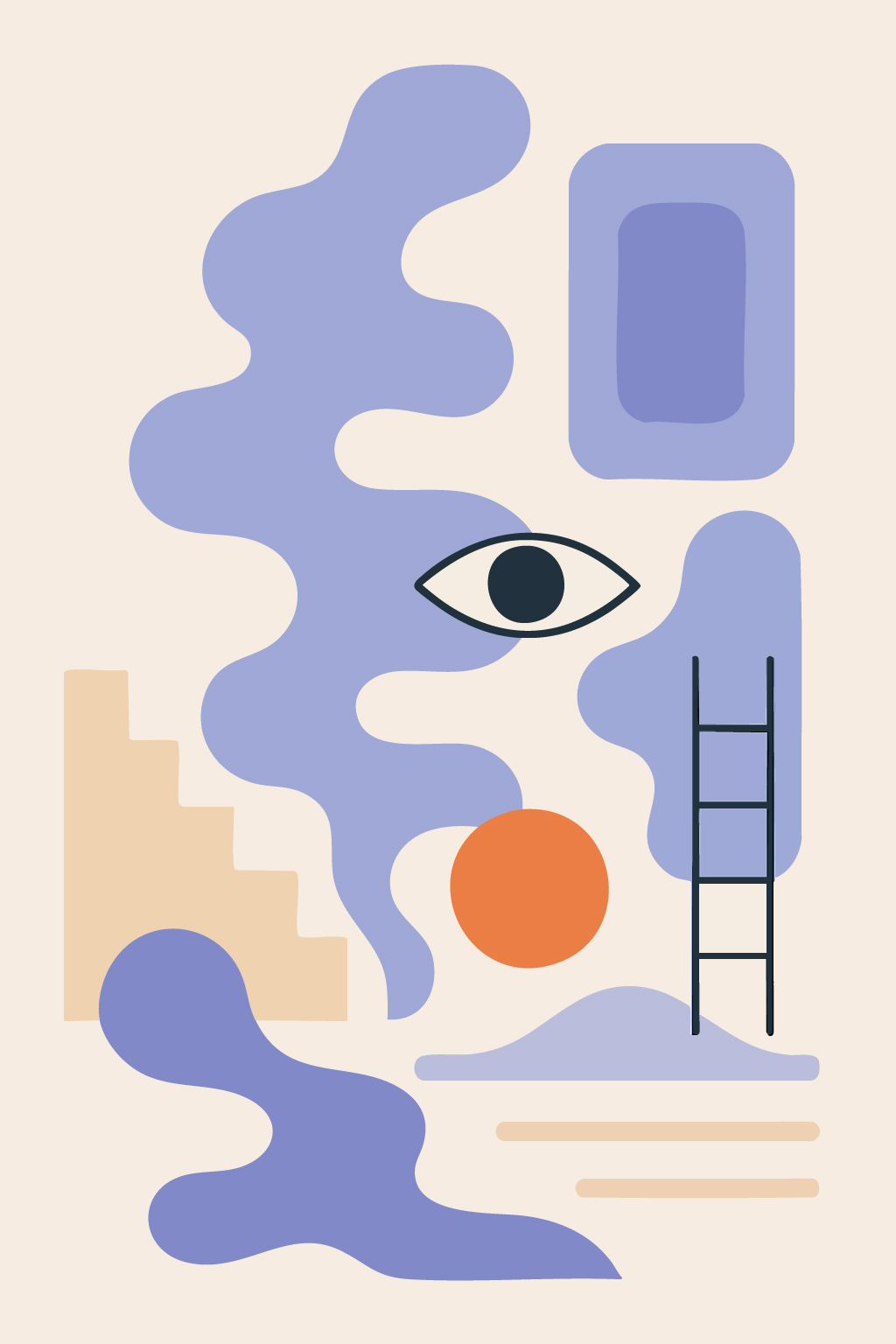 Abstract illustration — surrealist composition study