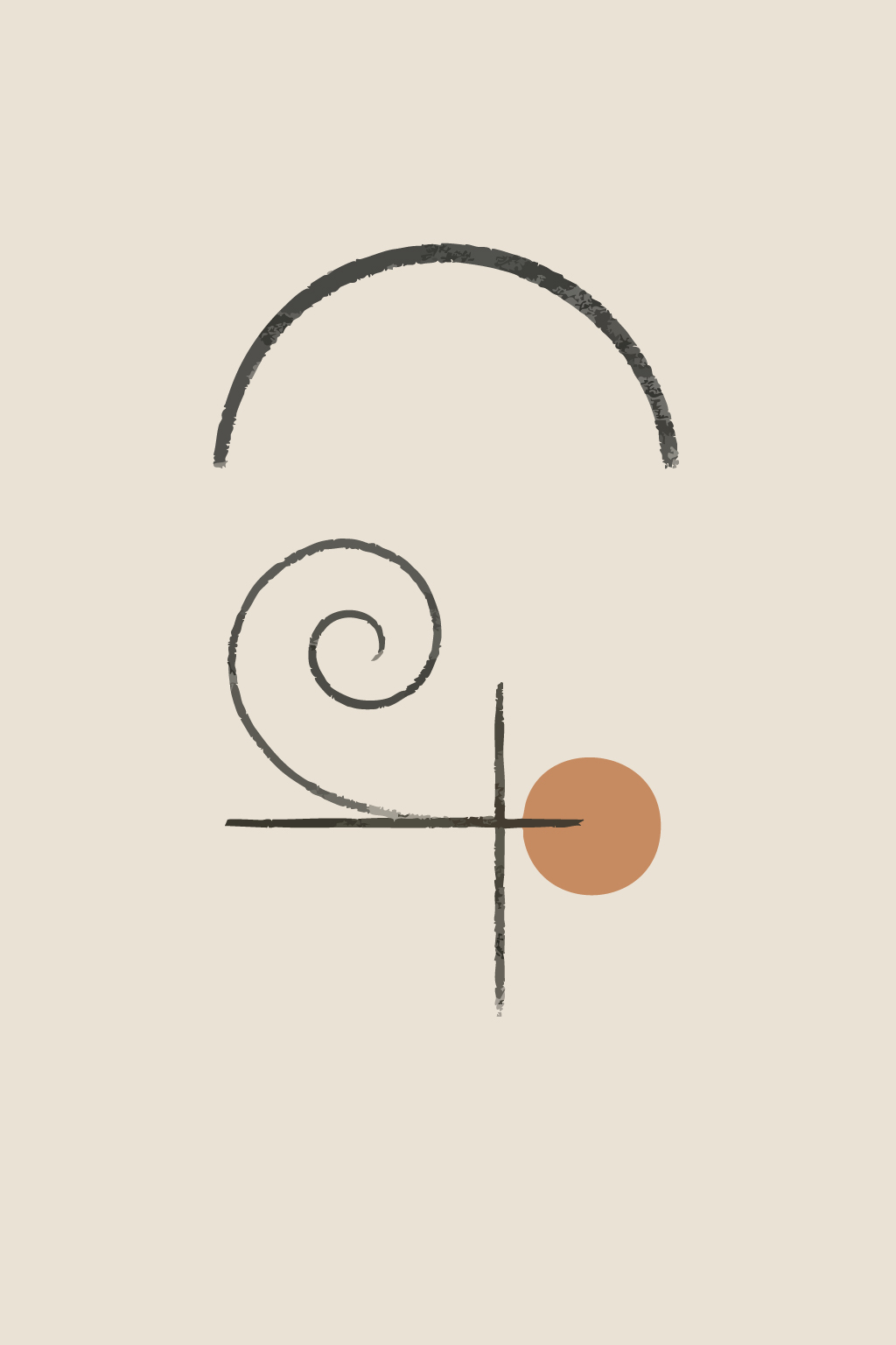Abstract illustration — Kandinsky-inspired forms study