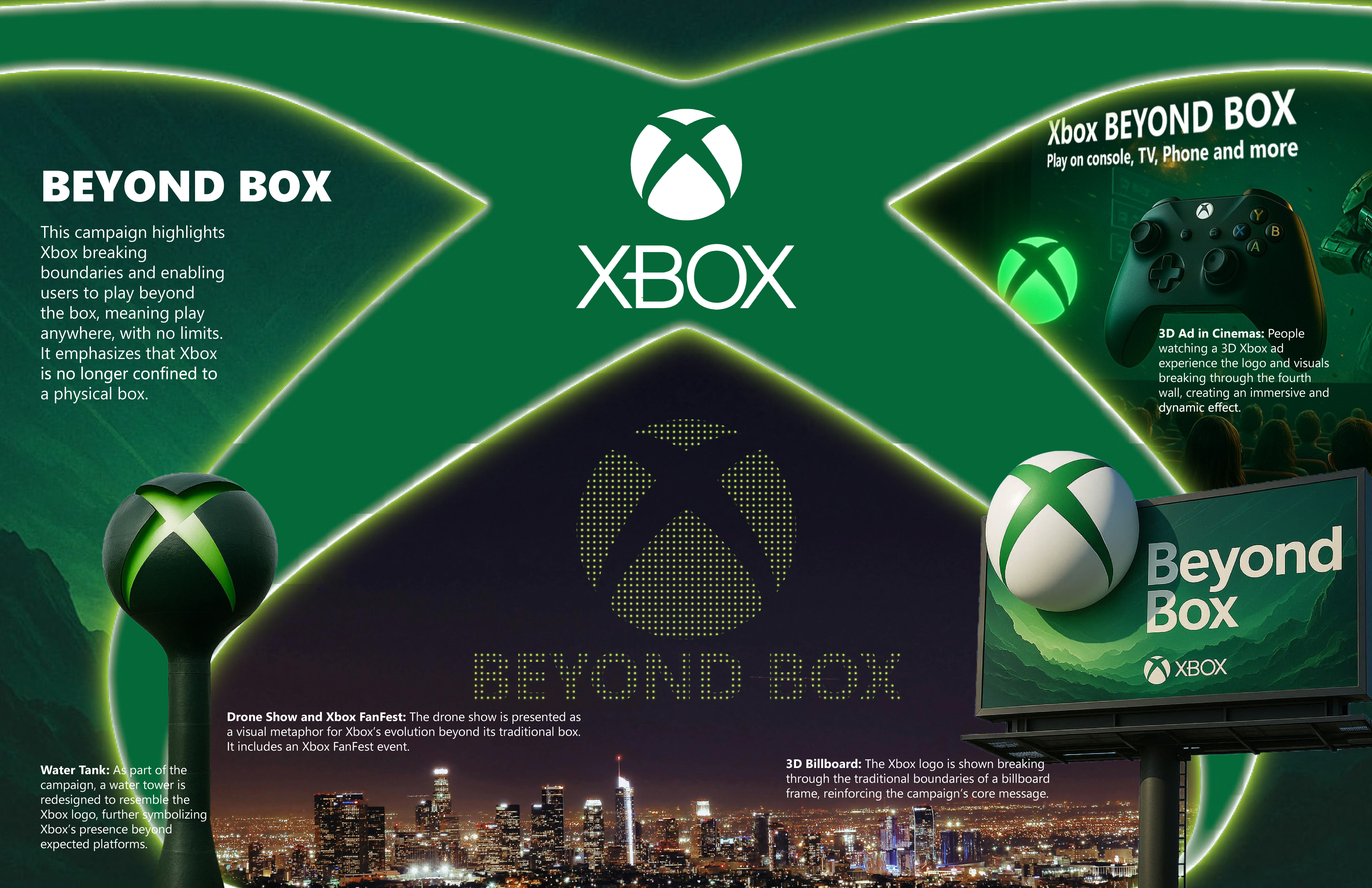 Xbox BEYOND BOX campaign — concept poster